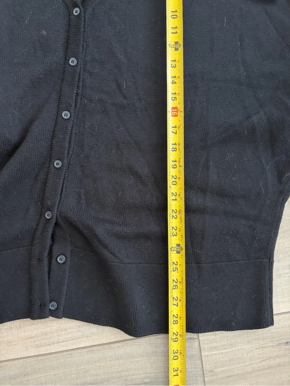 VETTA Black Oversized Button Down 2 Way Casual Knit Casual Cardigan Sweater M